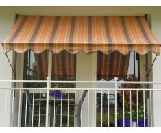 Angerer 2307/1300 Klemmmarkise PE-Gewebe Nr. 1300, Orange, 300 cm