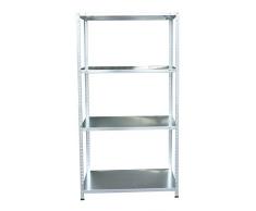 Garden Friend Regal aus Metall, grau metallic