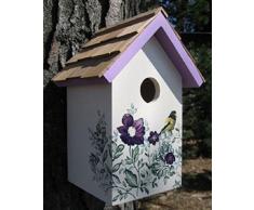 Garden Bazaar HB-9075PACS Vogelhaus - Salzbox, Anemone - Weiß - P