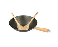 Campingaz Wok für Culinary Modular System, inkl. Holzbesteck, antihaftbeschichtet, mit Metallring als Adapter, Ø 35 cm, Höhe 15 cm