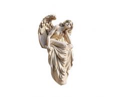 Design Toscano Ruhende Anmut Skulptur, eines sitzenden Engels, 18 x 26,5 x 47 cm