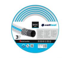 Cellfast Gartenschlauch Basic 3-lagiger Schlauch mit dauerhafter Verstärkung aus Garn höchster Qualität mit Polyesterkreuzgewebe,Druck- und UV-beständig 25 bar Berstdruck, 20m, 3/4 Zoll, 10-420