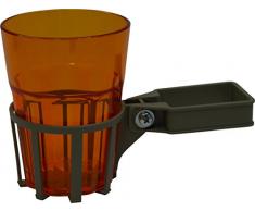Angerer Getränkehalter für Hollywoodschaukel Vierkant champagner, inkl. Becher orange, 982/0002