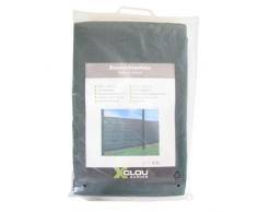 Xclou Zaunsichtschutz in Grün, Sichtschutzfolie mit Kordel zum Befestigen, Zaunwindschutz für Stangenzaun, reißfester Sichtschutzstreifen