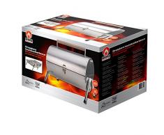 BBQ Collection - Klappgrill - Doppel Grillfläche - Edelstahl/Rost Frei Inox