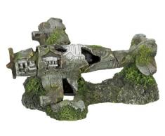 Nobby 28373 Aquarium Dekoration Aqua Ornaments Flugzeugwrack, L26.5 x B17.5 x H13 cm