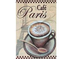 Schatzmix Cafe Paris Kaffee Metal Sign deko Sign Garten Blech