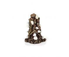 OASE biOrb Muschelbaumstumpf Ornament - Aquarium-Deko in Form eines Baumstamms mit Muscheln, Zubehör fürs Aquarium-Becken, in Weiß