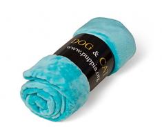 DOG&CAT Hunde & Katzen Fleece Decke, blau