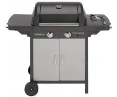 Campingaz 2 Series Classic EXS Gasgrill, BBQ Grillwagen aus Stahl, mit 3 Edelstahlbrennern, Standgrill mit Deckel und Thermometer