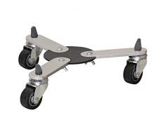 WAGNER Pflanzenroller Sun City SMALL 22-33 cm Nutzfläche, stufenlos ausziehbar I Pflanzenroller & Blumenroller für Außenbereich + Innenbereich I Kübelroller aus Stahl I Tragkraft 75kg – 20081701