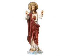 Design Toscano as Heilige Herz Jesu Gartenfigur, italienischen Stil, 18 x 20,5 x 59,5 cm