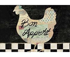Schatzmix Bon Appetit huhner Eier Metal Sign deko Sign Garten Blech