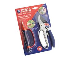 Spear & Jackson CUTTINGSET1 Razorsharp Gartenschere und 6-in-1 Klingenschärfer