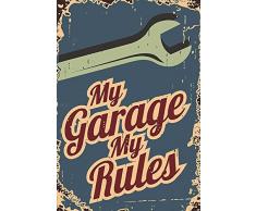 Schatzmix My Garage My Rules! Metal Sign deko Sign Garten Blech