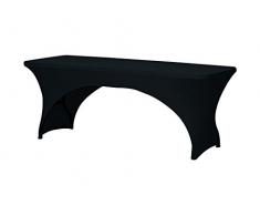 Perel Tischüberzug für Rechteckigen Tisch - Bogenförmig, 15 x 10 x 34 cm, schwarz, FP401
