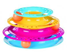 Trixie 41345 Spielturm Catch the Balls, Kunststoff, ø 25 × 13 cm