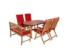 greemotion Gartenmöbelset Borkum, braun