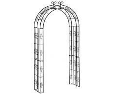 Dehner Rosenbogen Belmont, ca. 238 x 120 x 38 cm, Metall, schwarz