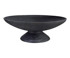 Fancy Flames Gußeiserne Feuerschale niedrig S, schwarz, 50x50x17.5 cm, FF209