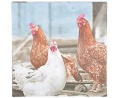 Esschert Design tp179 Hühner Papier Servietten, blau