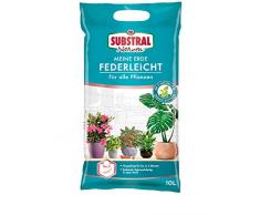Substral Meine Erde Federleicht, Blumenerde mit 40% weniger Gewicht vorgedüngt mit organischem Dünger, für Grün-, Blühpflanzen, Obst und Gemüse, 10 Liter Sack
