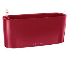 LECHUZA 15469 DELTA 10 Herausnehmbarer Pflanzeinsatz, Scarlet Rot Hochglanz, Hochwertiger Kunststoff, Inkl. Bewässerungssystem, für Innenraumbegrünung