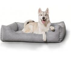 Knuffelwuff Hundebett M-L Hundekissen Hundesofa Hundekorb waschbar Dreamline Grau