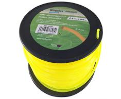 Riegolux 107674 Rasentrimmer, Nylon, rund, Gelb, 3,3 mm x 100 m