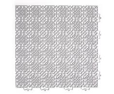 andiamo Kunststofffliese Bodenfliese Gartenfliese Terassenfliese Balkonfliese Innen- und Außenbereich Wasserdurchlässig wetterfest langlebig 38 x 38 cm, Set: 7 Fliesen 1 m², hellgrau