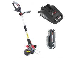 Sprint 18V Lithium-Ionen Rasentrimmer Set 18GTK, 30cm Schnittbreite, inklusive 2.5Ah Batterie und Ladegerät, 5 Jahre Garantie, rot