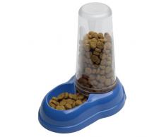 Ferplast Futter- oder Wasserspender für Hunde und Katzen Azimut 1500 Futterspender für Trockenfutter Wasser 1,5 L, robuster Kunststoff, rutschfester Boden, 16,5 x 25 x 24,5 cm blau