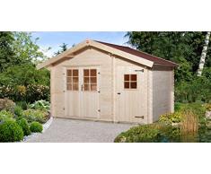 weka Gartenhaus 253 Gr.1, 28 mm, DT, Nebenraum ET, V50, mit 2. Raum