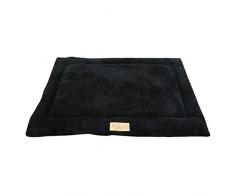 Ellie-Bo Hundebett aus Sherpa-Fleece, passend für Käfige Käfigen, 91 cm, Schwarz