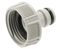 Gardena Hahnverbinder 33.3 mm (G 1 Zoll): Anschluss für Wasserhähne mit Gewinde, wasserdichte Schlauchverbindung, einfache Handhabung, verpackt (18202-20)