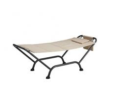 GARDEN FRIEND a1220302, Hängematte mit Ständer Malediven, Beige, 36x113x14 cm