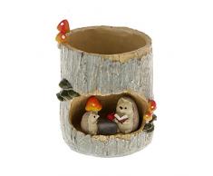 Tinksky Niedliche Igel Fetthenne Blume Sukkulente Übertopf mit Bonsai durch Box Bett Office Home Garten Topf, Dekoration