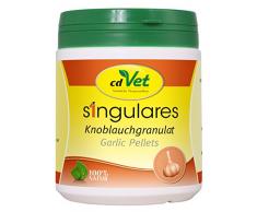 cdVet Naturprodukte Singulares Knoblauchgranulat 300 g - Pferd - natürlicher Insektenschutz - Schutz vor Endo-, und Ektoparasiten - insektenabwehrende Wirkung - überdeckt Eigengeruch - Gesundheit -