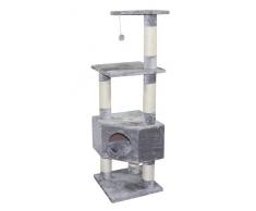 Europet Bernina 431-413258 Classic Kratzbaum Loonaa, 40 x 40 x 135 cm, hellgrau