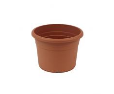 greemotion Pflanzkübel Fiona, UV-Beständiger Blumentopf aus Kunststoff, Pflanzgefäß mit Bodenlöchern, Volumen ca. 2 l, ca. Ø 20 x H 14 cm
