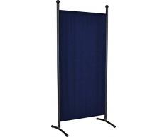 Angerer 606/04 Classic Stellwand eisengrau, Bezug Swingtex, marineblau