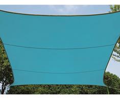 Perel GSS4430BL Sonnensegel - Rechteckig, Himmelblau, 400 x 300 x 0.2 cm