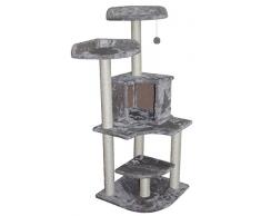Europet Bernina 431423721 Katzenmöbel Abyssin, 50 x 50 x 134 cm, grau