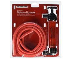 D&W Siphon Absaug Benzinpumpe Öl Wasser, 10 teilig, multifunktions-Set, rot