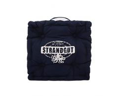 Strandgut07 Sitzkissen, 40 x 40 cm, Dunkelblau