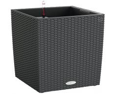 Lechuza Cube Cottage 50 2012 Übertopf und Einsatz in Würfelform, Granit