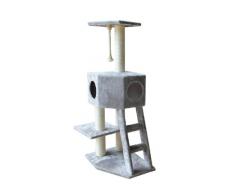 Europet Bernina 431-417232 Classic Kratzbaum Rover, 50 x 40 x 120 cm, Farbe hellgrau