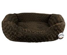 Duke Kunstfell Pet Bett, groß, Schokolade