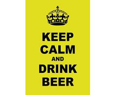 Schatzmix Keep Calm and Drink Beer Metal Sign deko Sign Garten Blech
