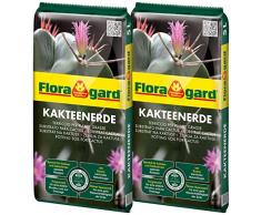 Floragard Kakteenerde 2x5L - für alle Kakteen und sukkulenten Pflanzen - schonend aufgedüngt - mit reinem Quarzsand